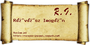 Révész Imogén névjegykártya